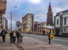 Заброшенная колокольня в Москве. Начало ХVIII в.