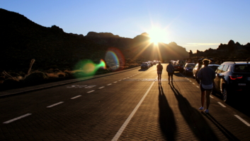 На закате...