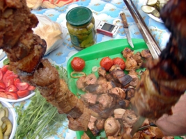 - уже снимаю с шампуров