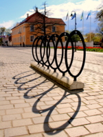 Парковка для велосипедов.