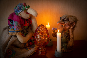 Леший в гостях у Бабы-Яги