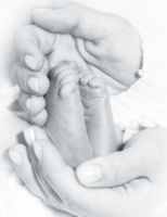 в маминых руках...