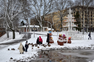 В предновогоднем парке