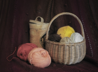 Разноцветные клубочки