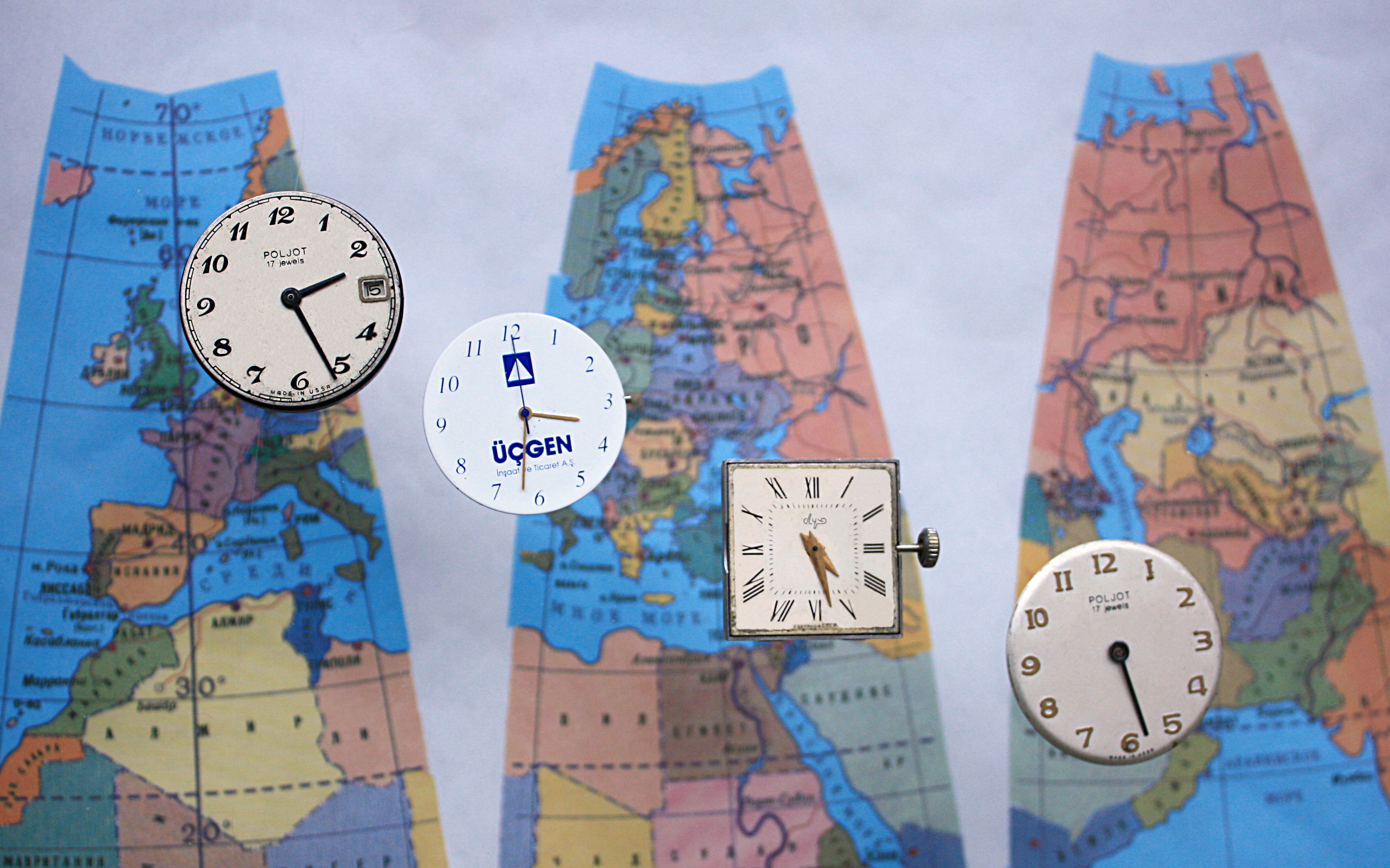 Разница времени между часами. Часовые пояса. Карта часовых поясов. Поясное время.