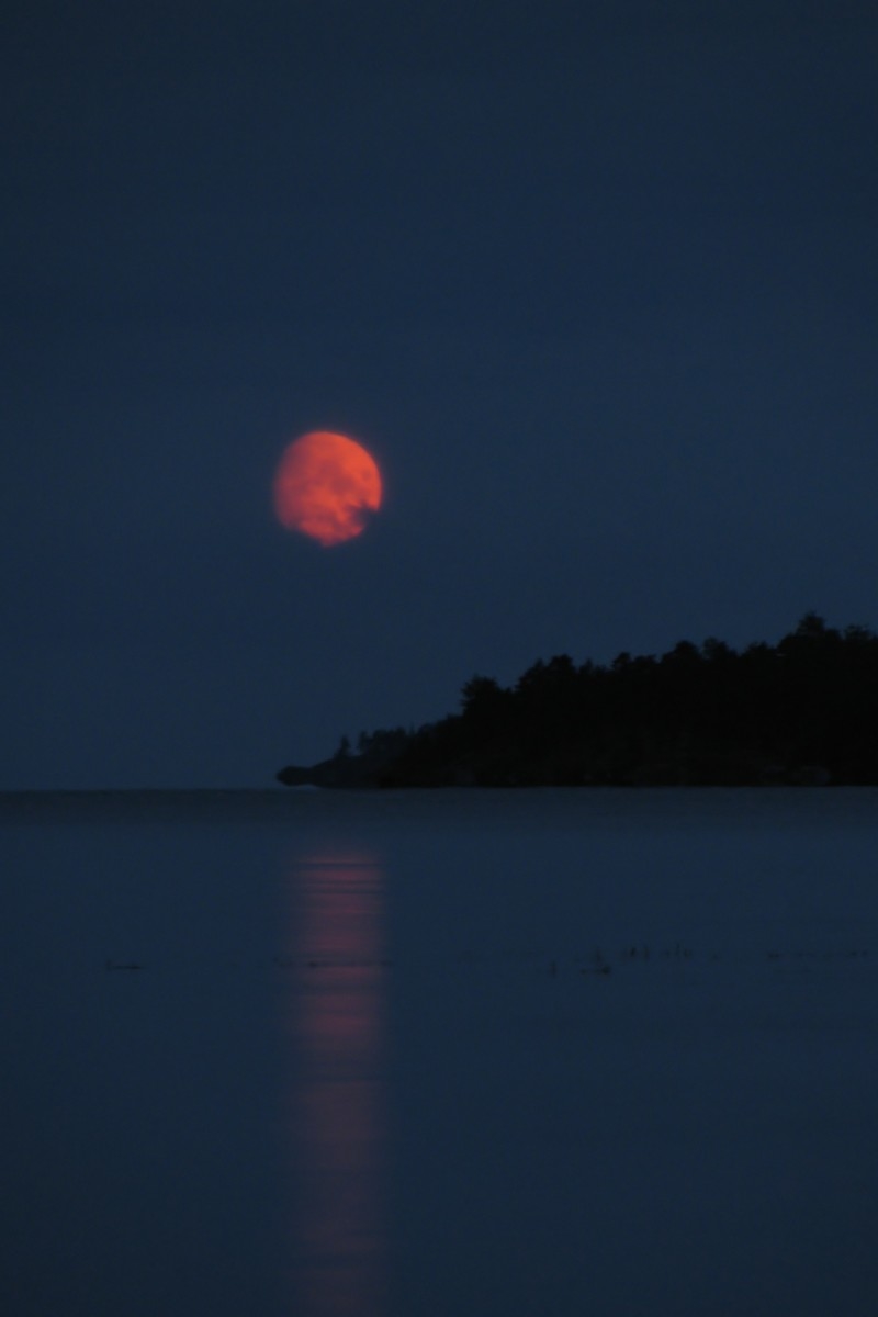 Кровавая Луна над Ладогой