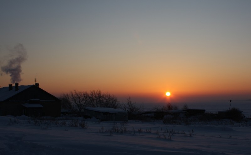 Зимний вечер на хуторе Шершни