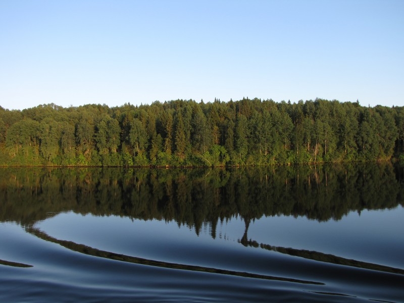 Зеркальная гладь воды