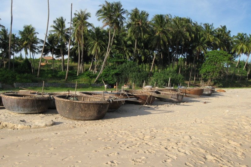 Лодочки вьетнамских рыбаков