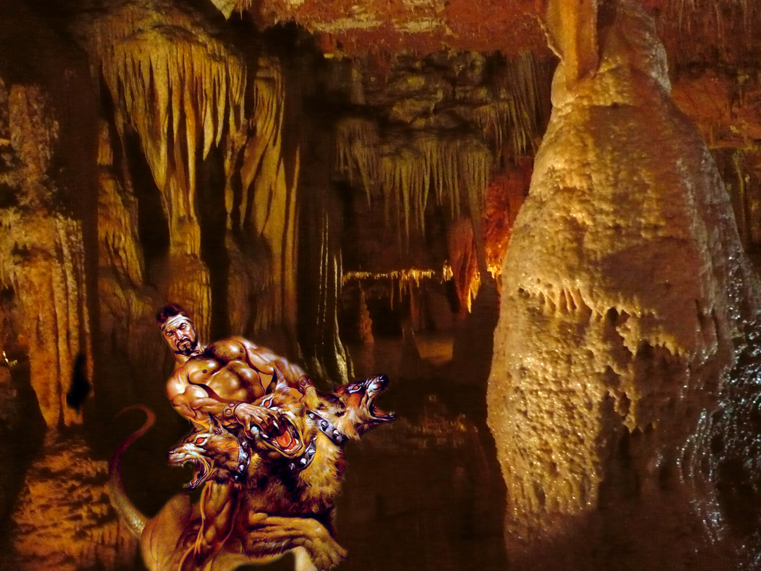 в пещере Цербера