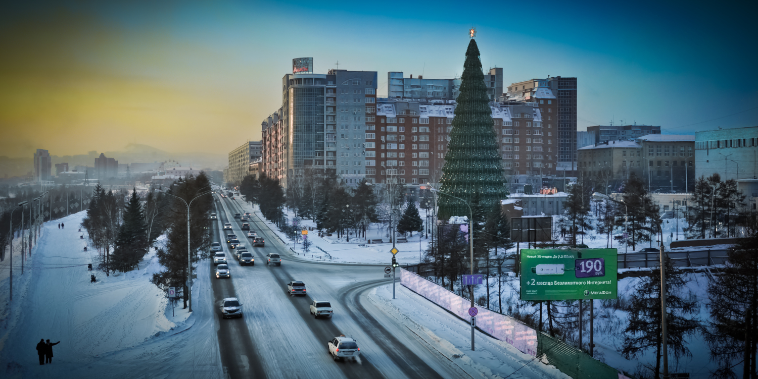 Предновогодний Красноярск