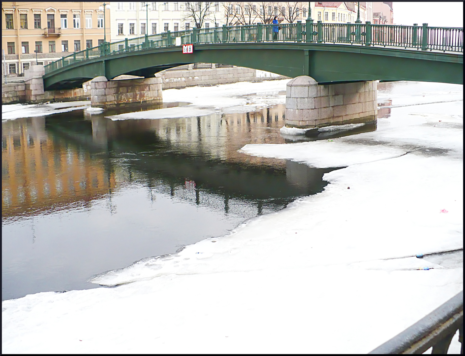 Пешеходный мостик на Фонтанке