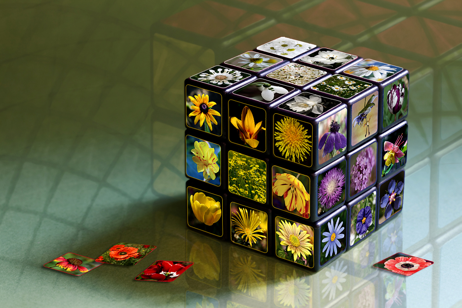 Весенний кубик- Рубик