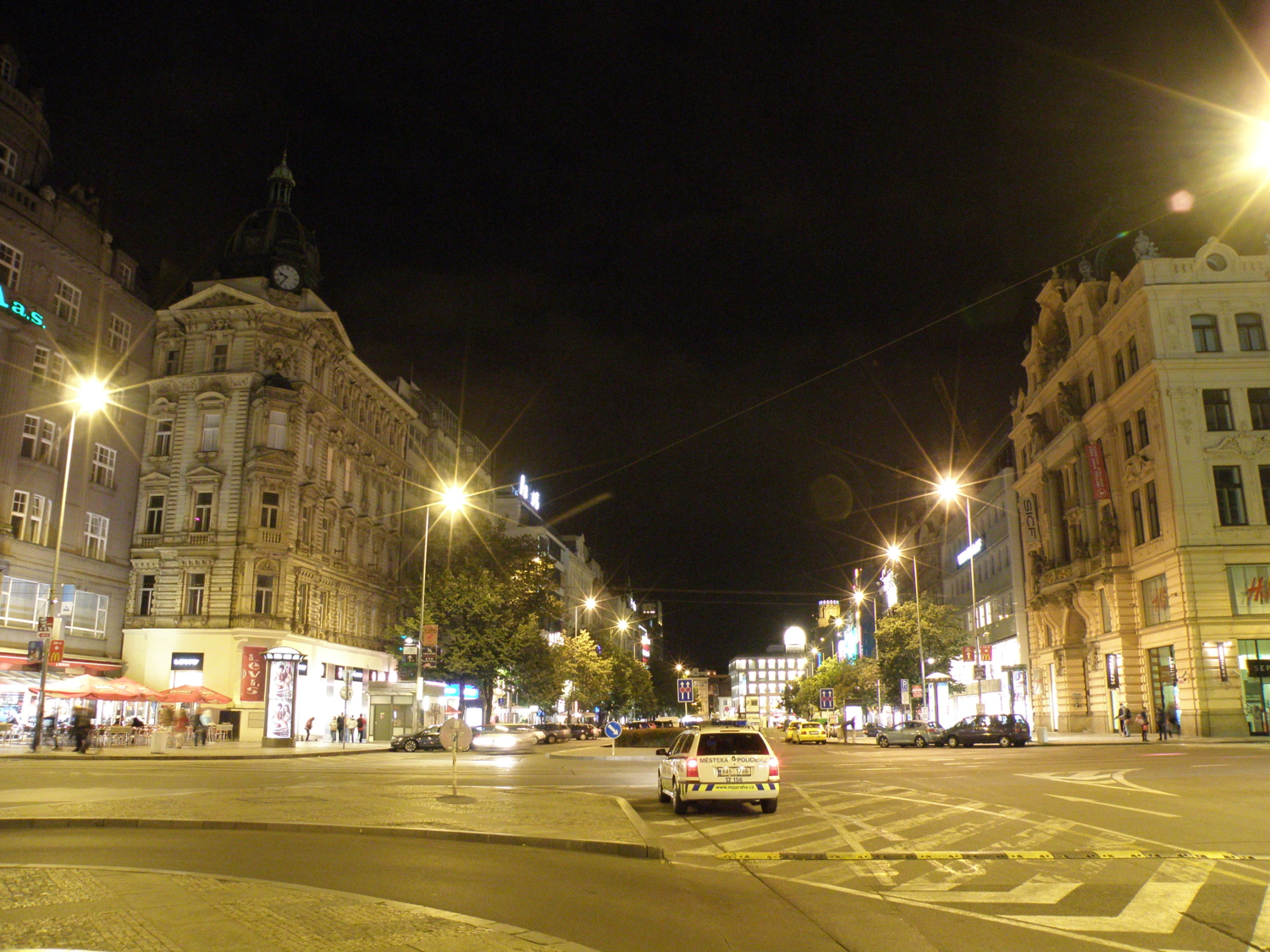 Ночная Прага.