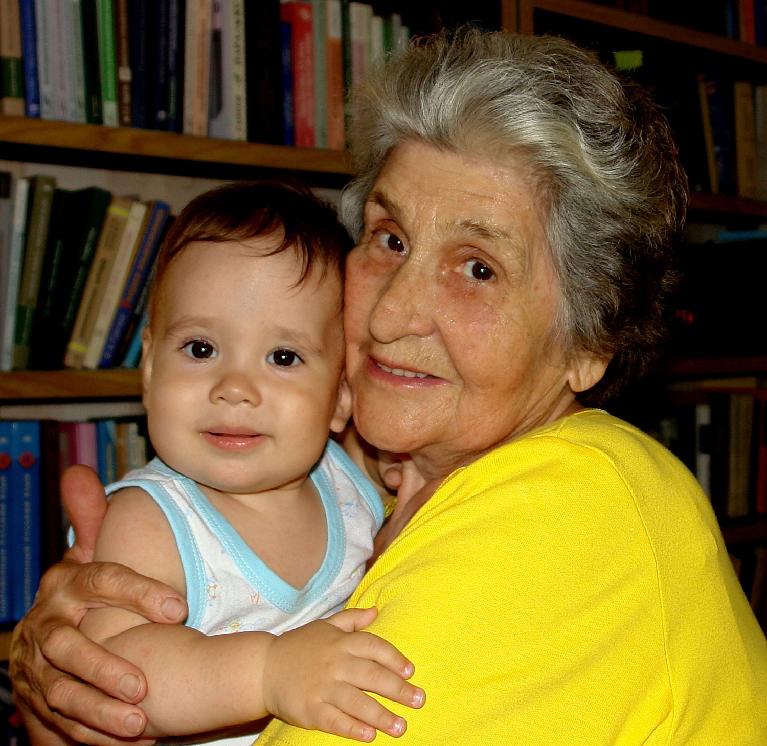 Бабушка и внук. 1 год вместе. 