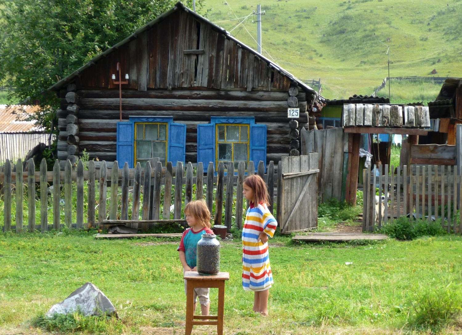 Деревенские ребятишки 