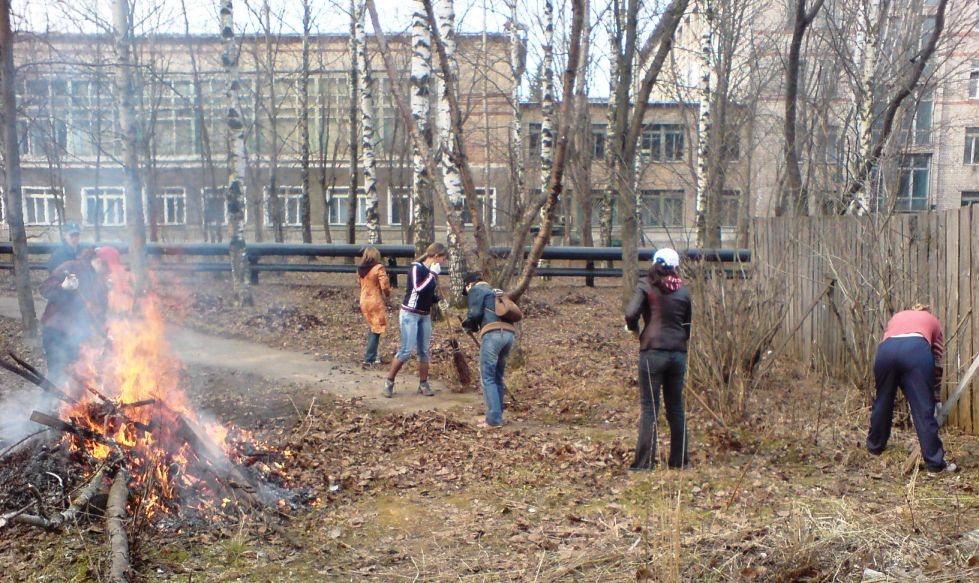 Гребём, метём, сжигаем.