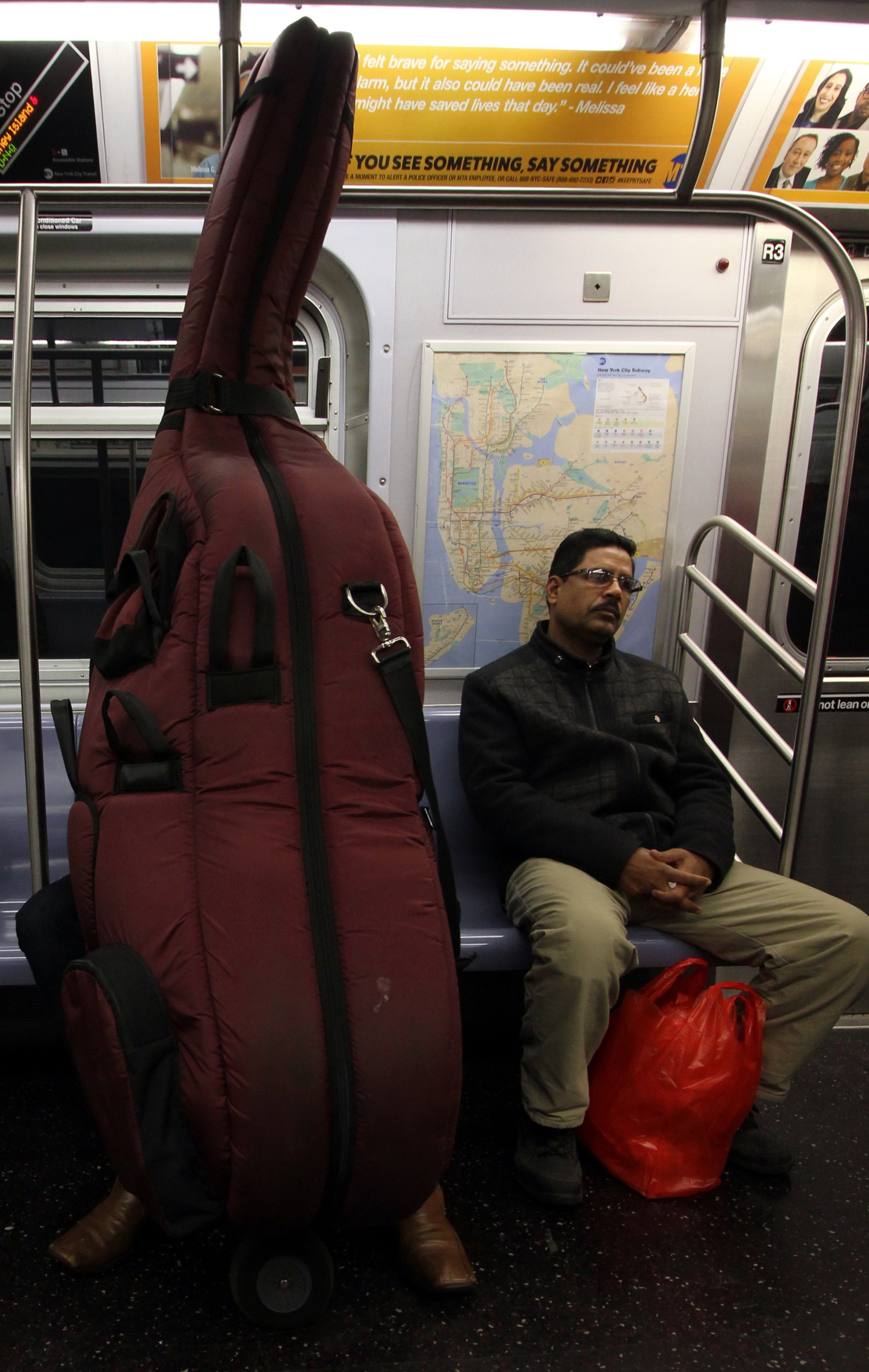 В нью-йоркском метро