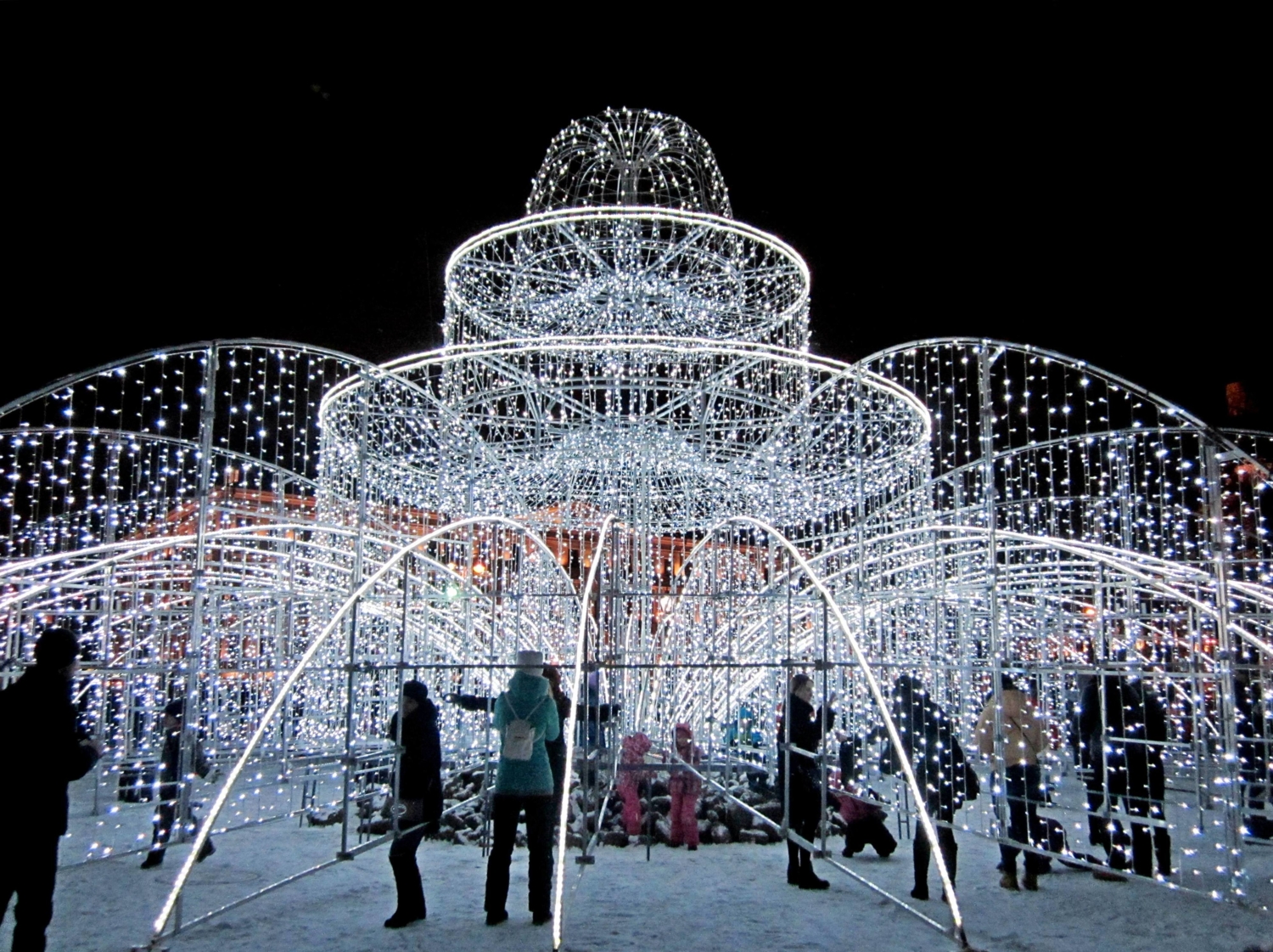Зимний фонтан в Петербурге