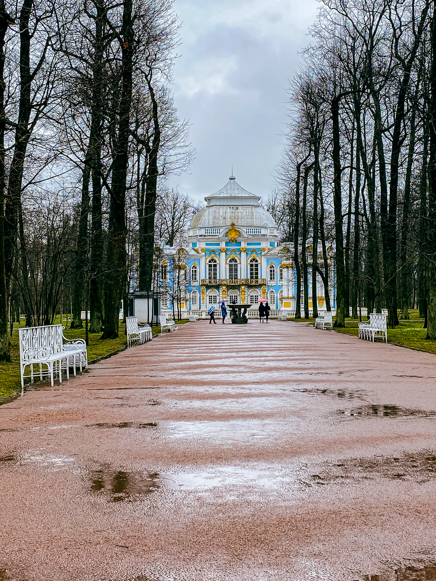 Весна гуляла по аллеям...