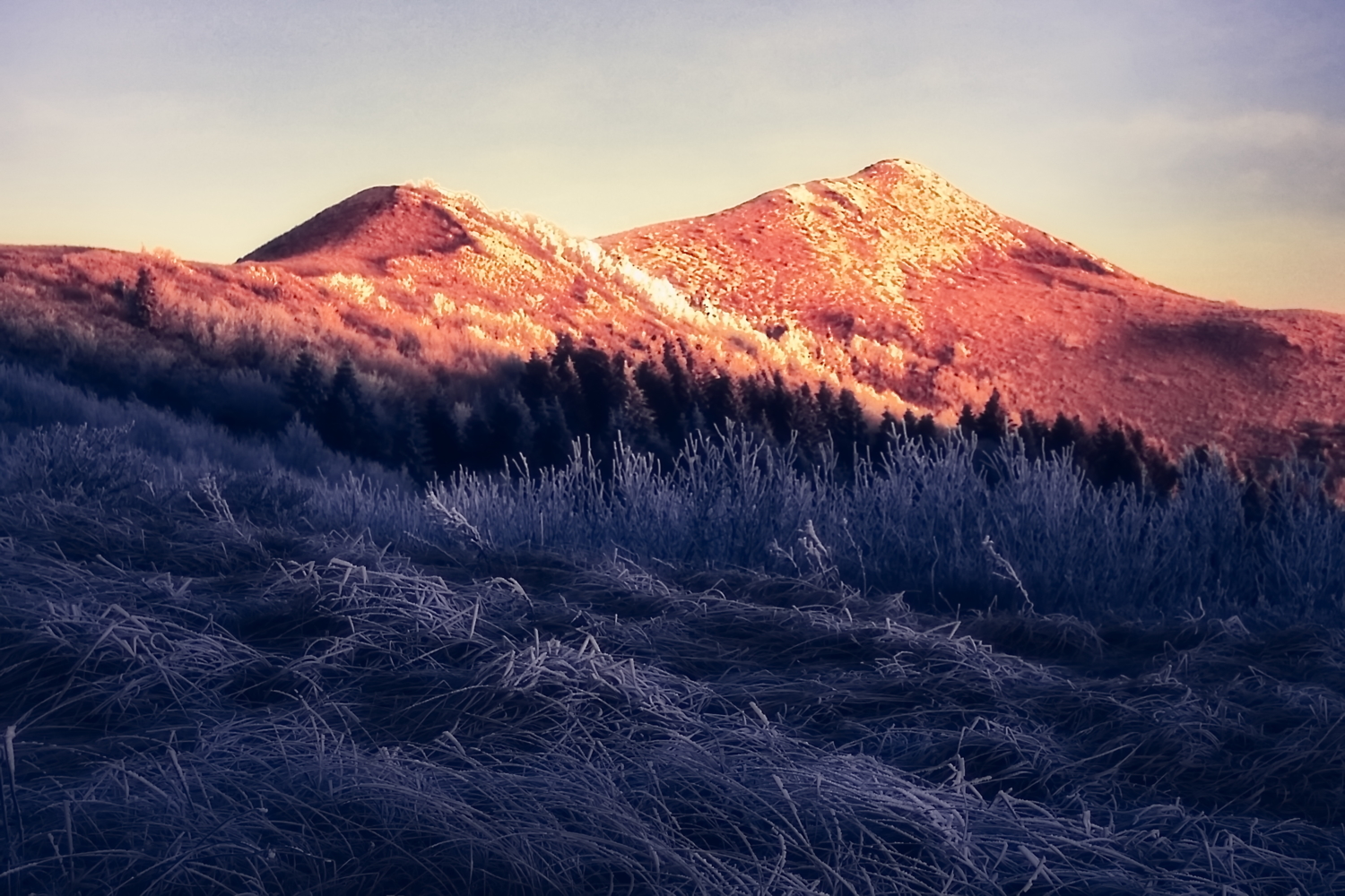 Настоящие краски горы утром 4