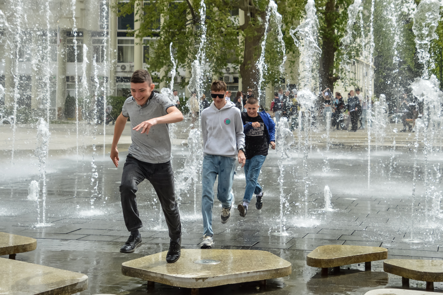 Апрель. Проверка фонтанов