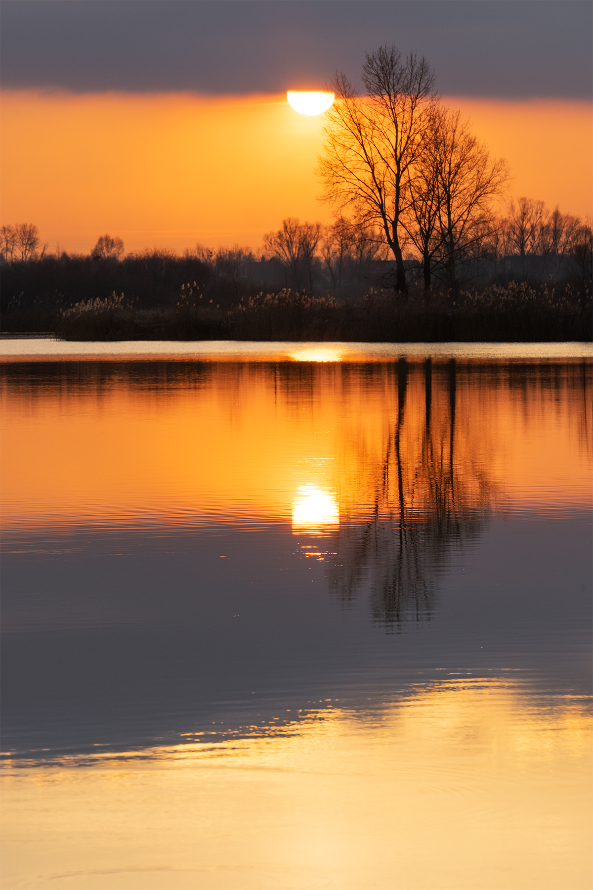 Поздняя осень. Закат.