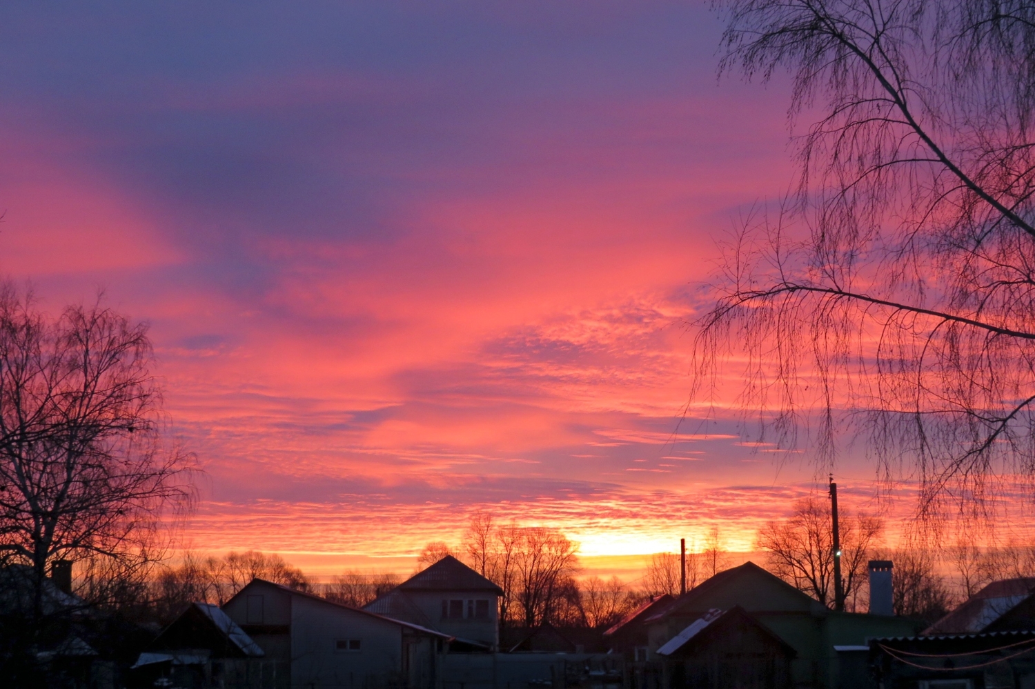 Сиреневый рассвет.