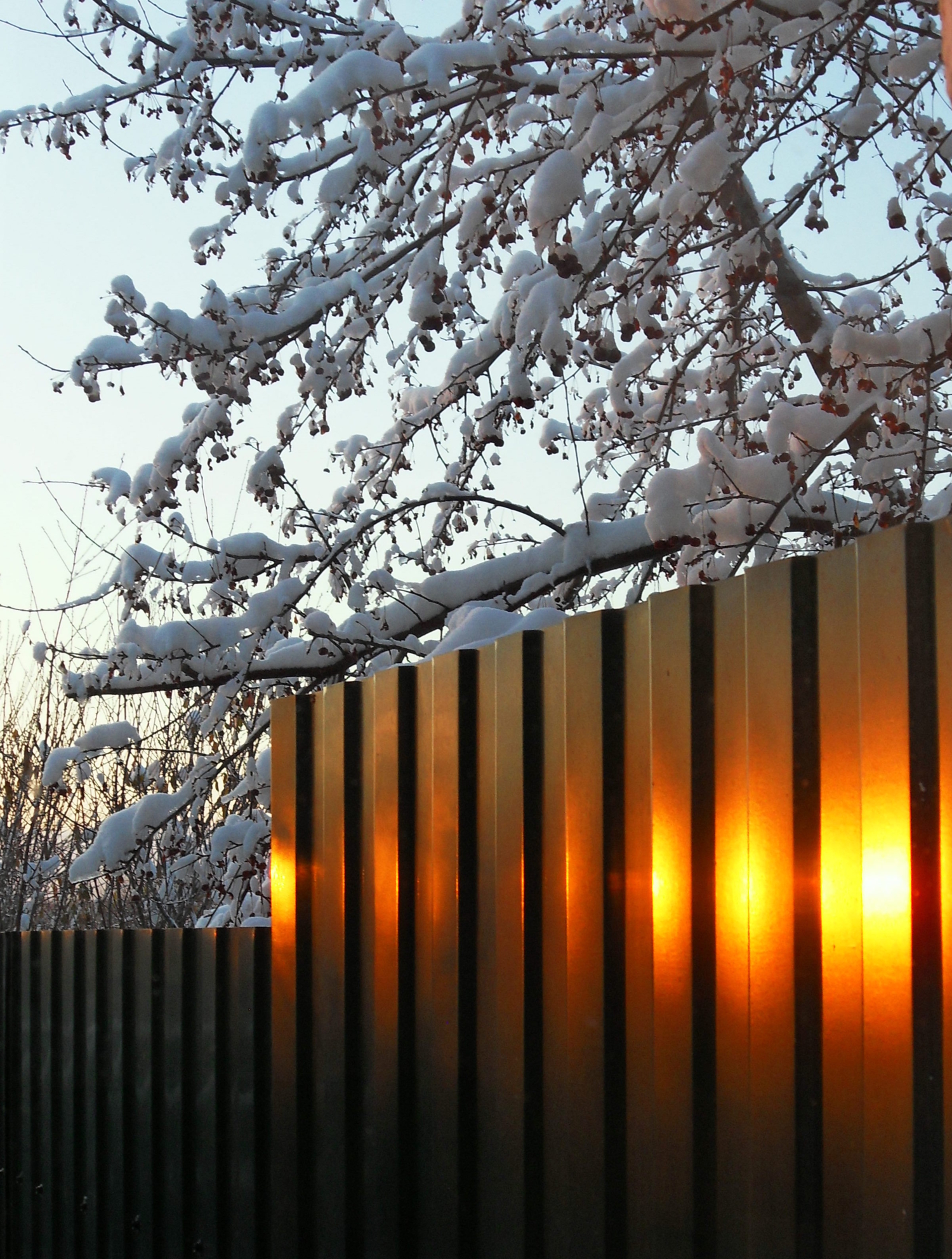 Отблеск  заката.