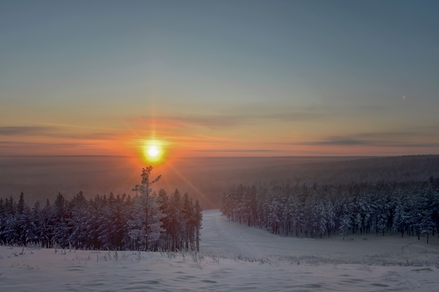 пламенный закат