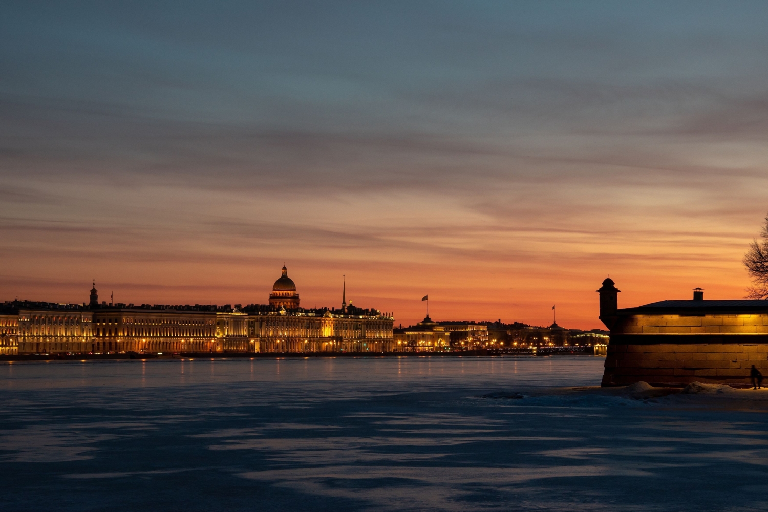 Закат над Невой