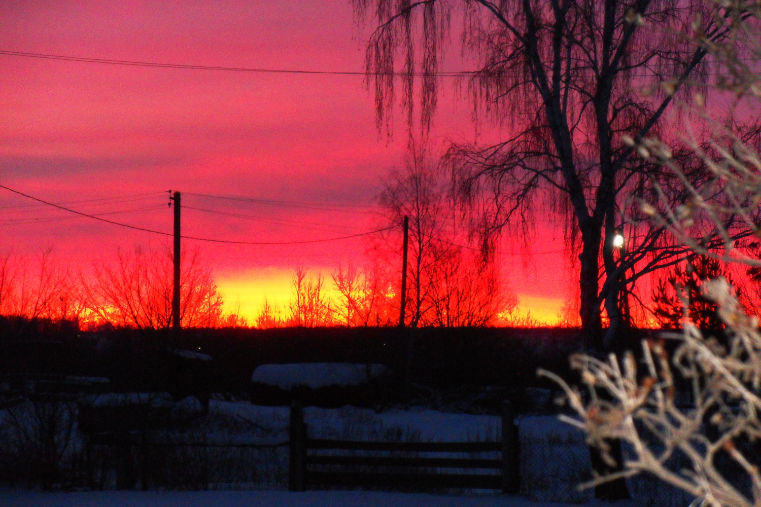 Огненное небо.
