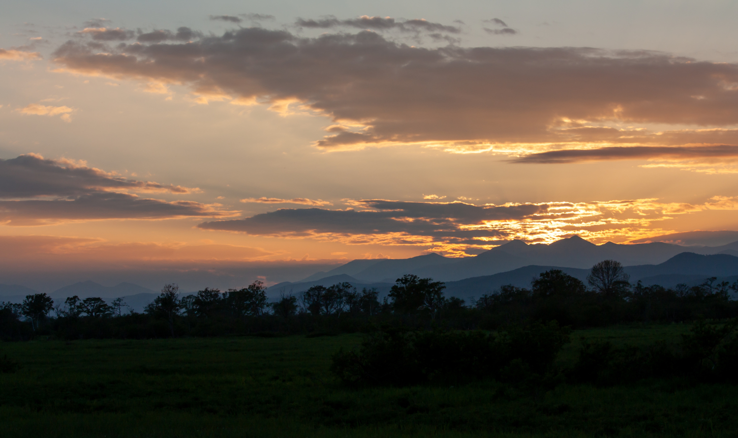 Закат в горах