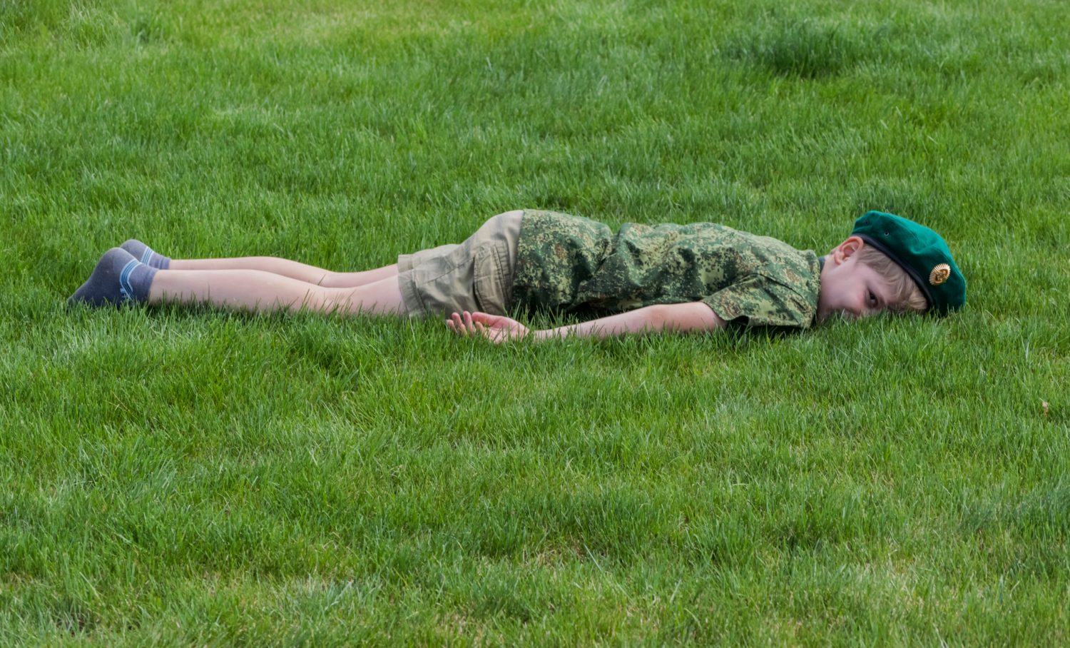 трава у дома