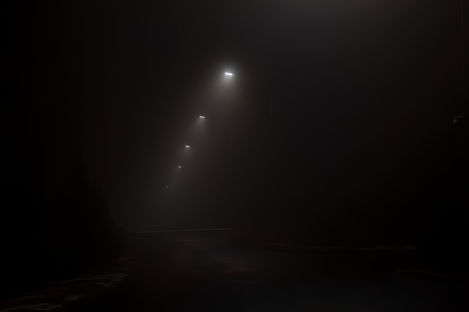 Туман. Свет фонарей