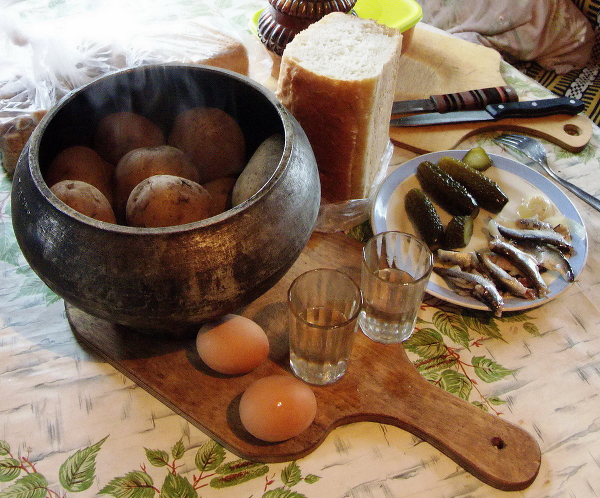 Мужская трапеза раз :)