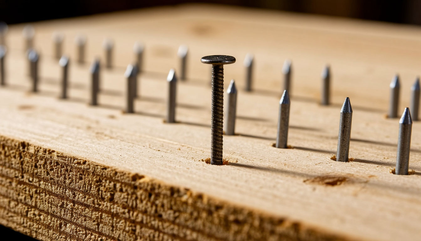 Саморез против гвоздей.