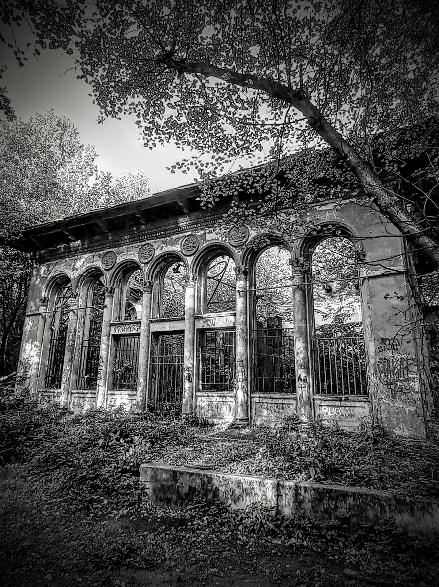 Руины заброшенного ресторана «Лето»