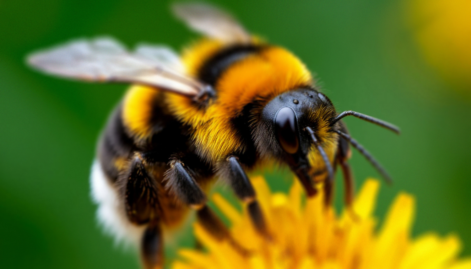 Шмель на работе
