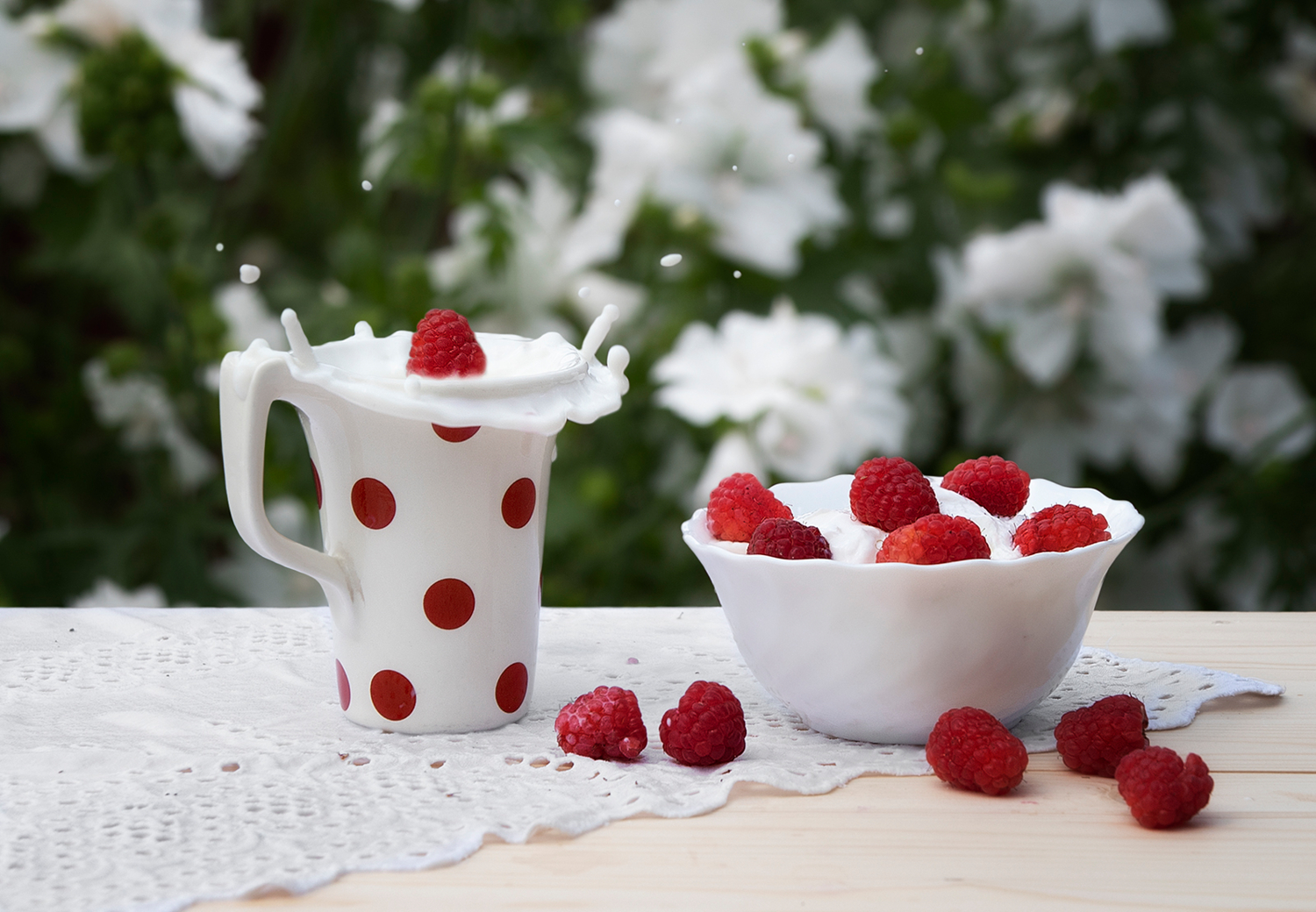 Малиновый десерт