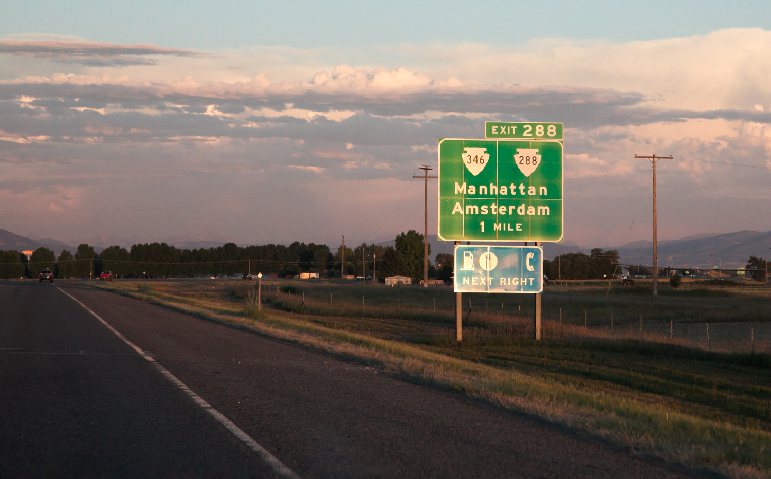 В Нью-Йорк, в Амстердам или покушать?