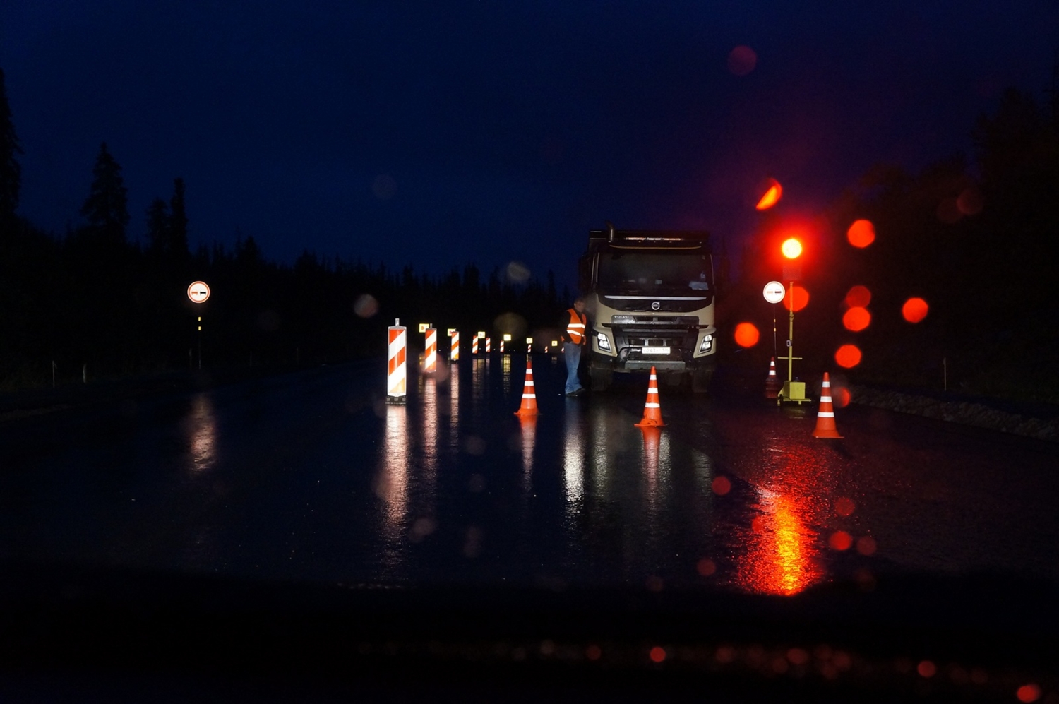 Ремонт на трассе «Кола»