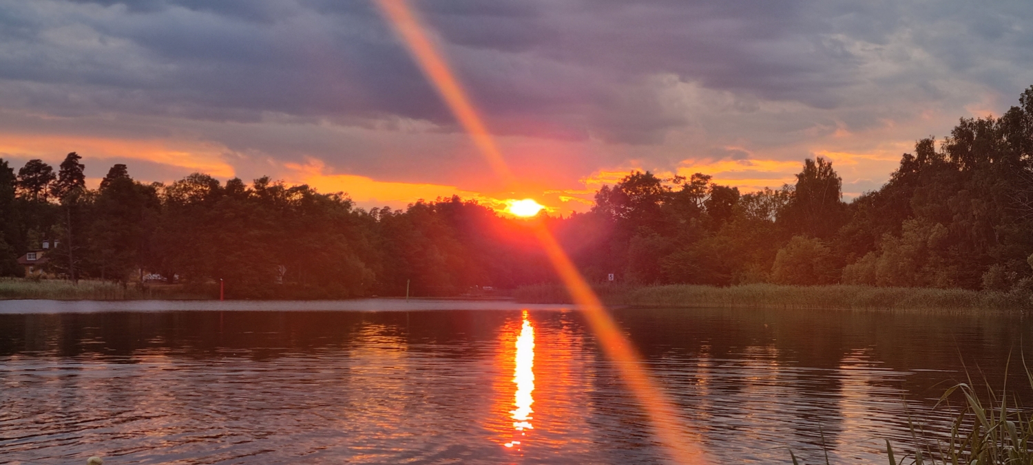 Вечерний лучик солнца.