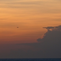 закат  на острове Бали