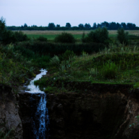 Сельский водопад