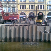 Канал Грибоедова на ремонте