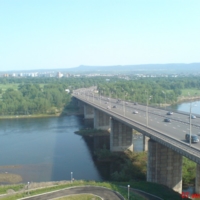 Октябрьский мост в Красноярске