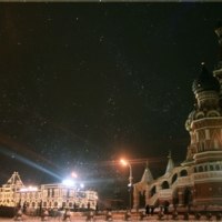 Ночь,кремль,фонари.....