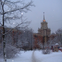 Санкт-Петребург в снегу