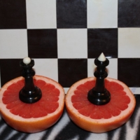 грейпфрут и шоколадные шахматы